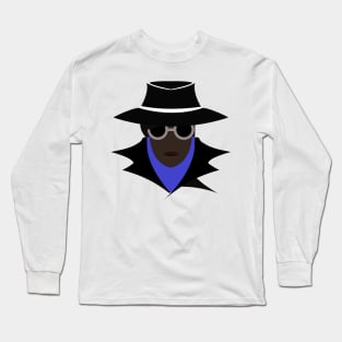Lady Black (afro): A Cybersecurity Design Long Sleeve T-Shirt